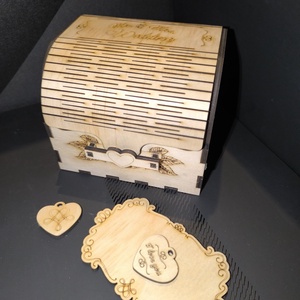 Cutie personalizata cu Amintiri si accesorii, Accesorii nunta, Amintiri si cadouri de nunta, Cadou nunta, Set de ceremonie, Gravare, pirogravura, Prelucrarea lemnului, ARTYNOS