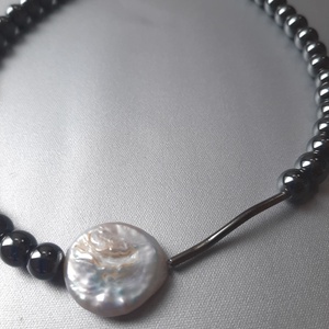 Choker hematit negru - Artynos.ro