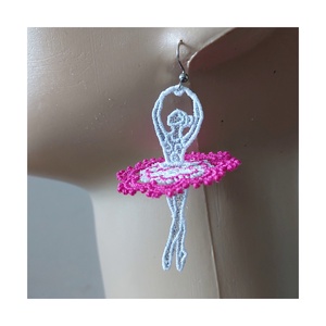 Cercei Balerina Delicati si Jucausi, Bijuterii, Cercei, Cercei agatati, Broderie, Sunt ideali pentru iubitoarele de dans, pentru un cadou cu semnificatie sau pentru a adauga un stro..., ARTYNOS