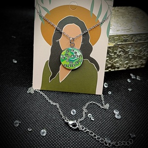 Pandantiv verde cristale Swarovski  - Artynos.ro