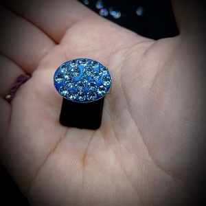 Inel oval inox cristal Swarovski  - Artynos.ro