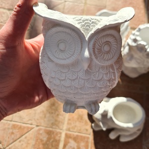 Set vaze ciment mașinuța, față, bufniță corp femeie, Casa & Stil de viata, Accesorii pentru decorat casa, Suport de flori, Ghiveci si jardiniere, Aranjament de flori, ARTYNOS