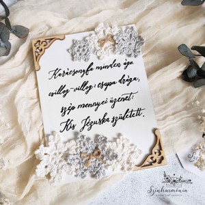 Placă de Crăciun cu poem - S-a născut un copilaș Iisus - LIMITED, Accesorii de Crăciun, Decorațiuni de Crăciun de casă, Decorațiuni pentru casă de Crăciun, , ARTYNOS
