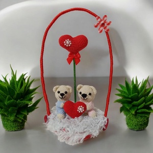Ursuleți îndrăgostiți crosetati , Casa & Stil de viata, Accesorii pentru decorat casa, Decoratiuni de masa si decoratiuni pentru rafturi , Decoratiuni de masa, Crosetat, ARTYNOS