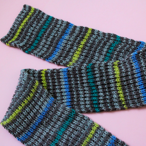 Fular unisex pentru copii tricotat manual din fir acrilic - Artynos.ro