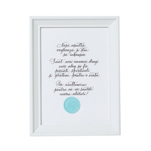 Tablou caligrafiat, cu mesaj pentru nasi, Accesorii nunta, Materiale decor pentru nunta, Tablouri si indicatoare nunta, Fotografie, grafica, desen, ilustratie, ARTYNOS