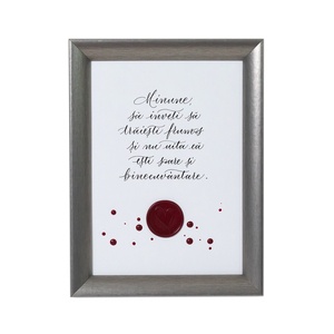 Tablou cu mesaj caligrafiat, pentru copil, Casa & Stil de viata, Accesorii pentru decorat casa, Decoratiuni de pereti, decoratiuni suspendate, Tablou cu licheni, Fotografie, grafica, desen, ilustratie, ARTYNOS