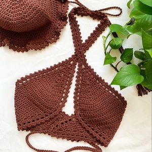 Top de vara crosetat, Îmbrăcăminte și modă, Haine damă, Top de damă, bralette, Croșetat, Top de vara crosetat manual din fir subtire de bumbac si microfibra elastica. Disponibil in orice m..., ARTYNOS