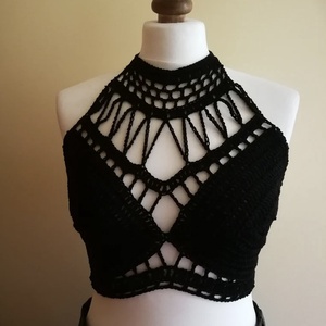 Top de vara crosetat, Îmbrăcăminte și modă, Haine damă, Top de damă, bralette, Croșetat, Top de vara crosetat manual din fir subtire de bumbac si microfibra elastica. Disponibil in orice m..., ARTYNOS